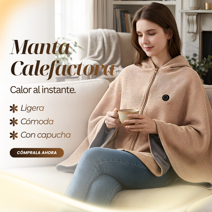 Manta Calefactora Portatil - DILE ADIÓS AL FRIO EN ESTA TEMPORADA 😱50% DE DESCUENTO😱