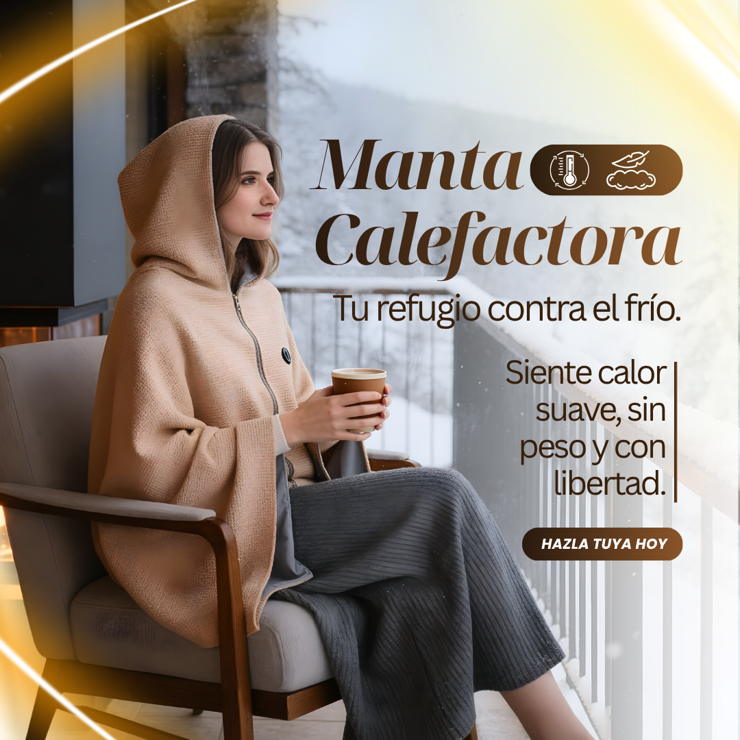 Manta Calefactora Portatil - DILE ADIÓS AL FRIO EN ESTA TEMPORADA 😱50% DE DESCUENTO😱